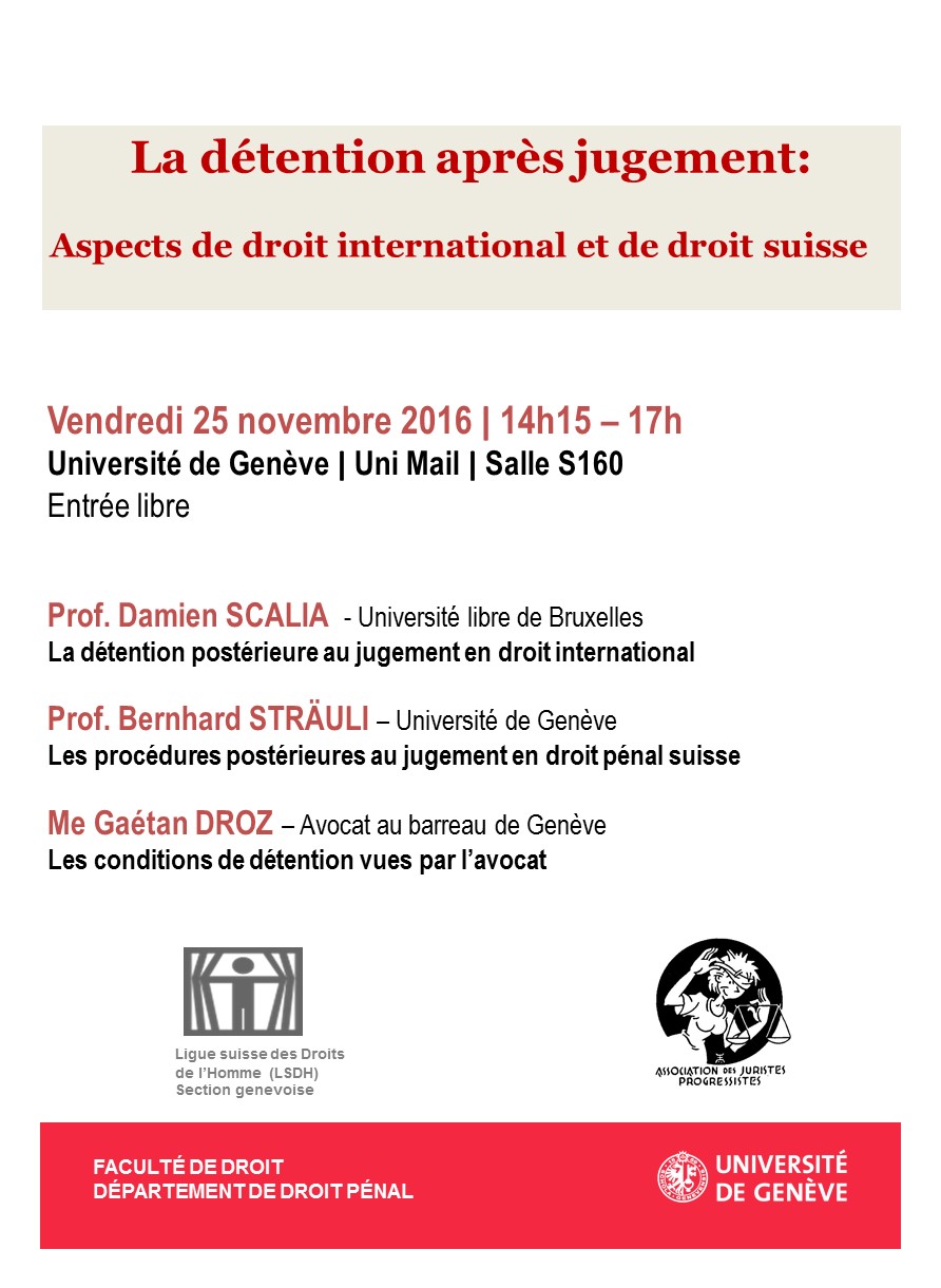 Colloque du 25 novembre 2016